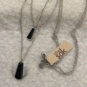 The Sak Silver and Black Pendant Necklace